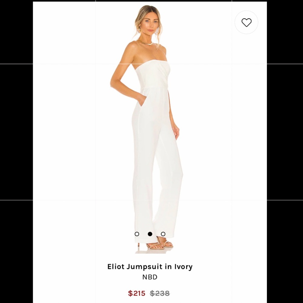 Ivory revolve nbd eliot jumpsuit